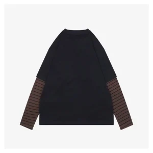 MM Striped Panel Cotton Polo Shirt Back view