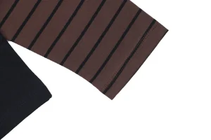 MM Striped Panel Cotton Polo Shirt Cuff