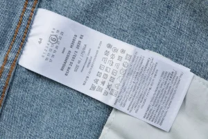 Maison Margiela Detachable Collar Vintage Wash Denim Jacket Wash label