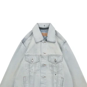 Maison Margiela Detachable Collar Vintage Wash Denim Jacket