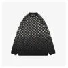 Maison Margiela Pixel Snowflake Check Crewneck Sweater