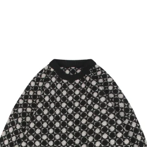 Maison Margiela Pixel Snowflake Check Crewneck Sweater