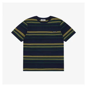 Miu Miu Automne Yellow & Green Striped T-Shirt Front view