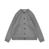 MiuM Grey Knit Button Jacket