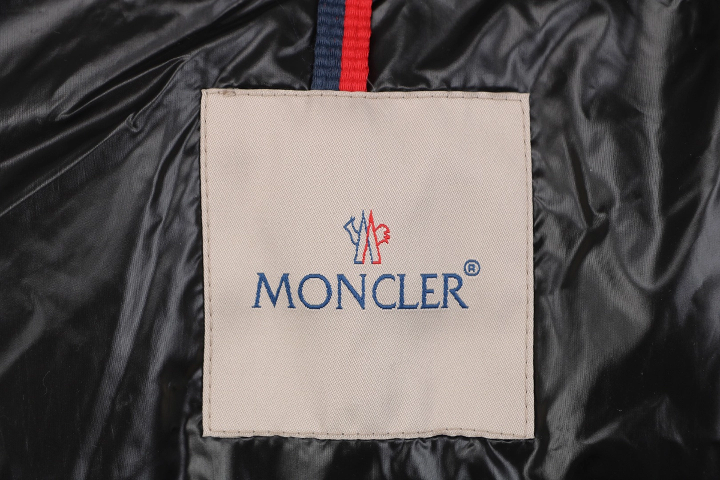 Moncler Bellevue Belted Hooded Down Coat #MT-2009 Black Brand label