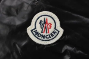 Moncler Bellevue Belted Hooded Down Coat #MT-2009 Black Brand label