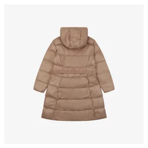 Moncler Bellevue Belted Hooded Down Coat #MT-2009 Brown back view