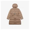 Moncler Bellevue Belted Hooded Down Coat #MT-2009 (Brown/Black)