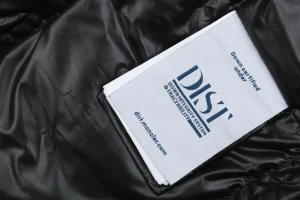 Moncler Bouvaque Tricolor Stripe Stand Collar Down Jacket Black Wash label