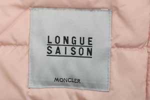 Moncler Lans Lightweight Quilted Down Jacket #MT-529 Pink Brand label