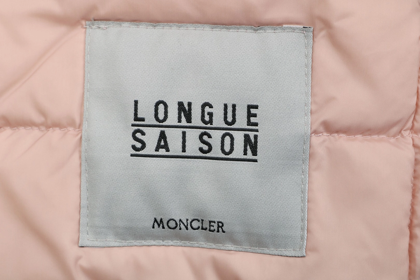 Moncler Lans Lightweight Quilted Down Jacket #MT-529 Pink Brand label