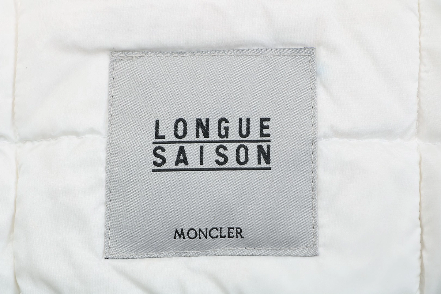 Moncler Lans Lightweight Quilted Down Jacket #MT-529 White Brand label