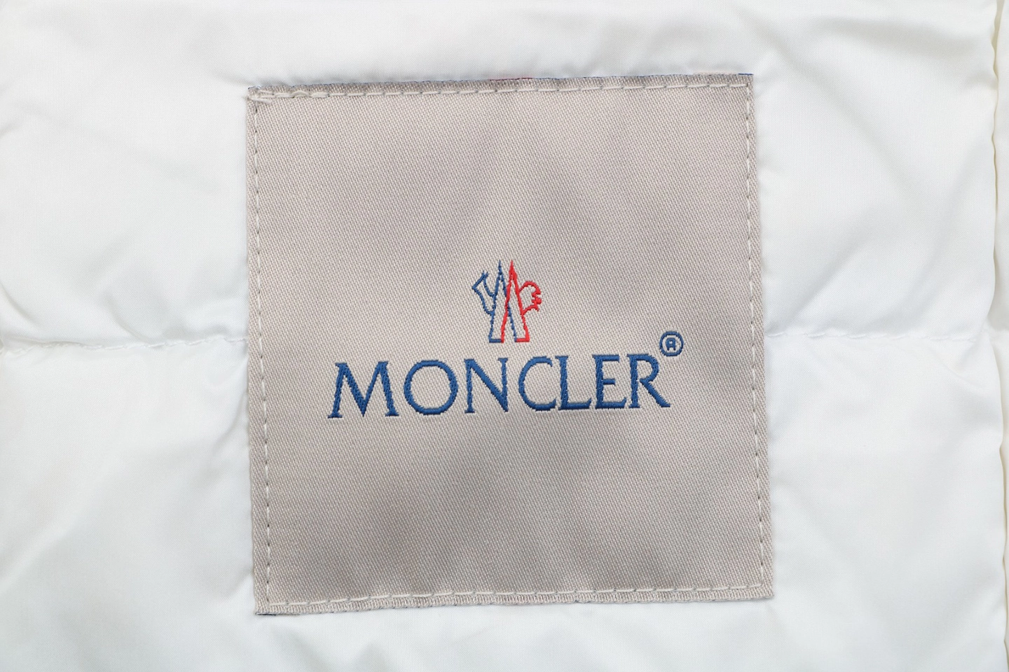 Moncler Lans Lightweight Quilted Down Jacket #MT-529 White Brand label