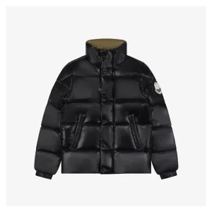 Mxxcler Abbadia Short Quilted Down Jacket #MT-2066 Black Front view