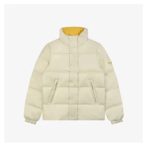 Mxxcler Abbadia Short Quilted Down Jacket #MT-2066 White Front view