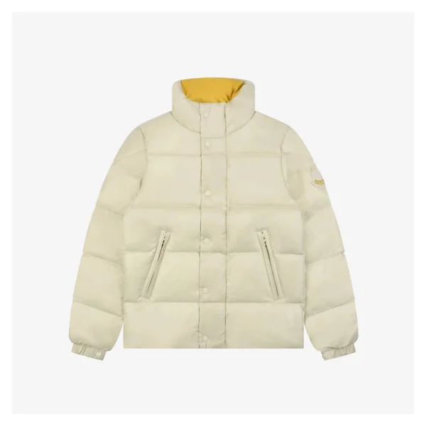 Mxxcler Abbadia Short Quilted Down Jacket #MT-2066 White Front view