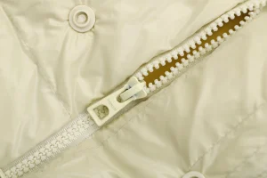 Mxxcler Abbadia Short Quilted Down Jacket #MT-2066 White Zipper puller