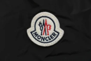 Mxxcler Agneux Square-Quilted Hooded Down Jacket #MS-776 Black Brand label