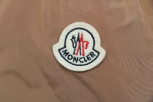 Mxxcler Agneux Square-Quilted Hooded Down Jacket #MS-776 Brown Brand label