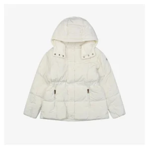 Mxxcler Agneux Square-Quilted Hooded Down Jacket #MS-776 Front view