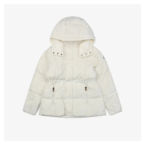 Mxxcler Agneux Square-Quilted Hooded Down Jacket #MS-776 Front view