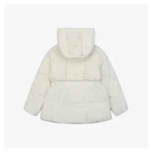 Mxxcler Agneux Square-Quilted Hooded Down Jacket #MS-776 Back view