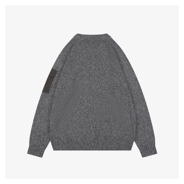 Mxxcler Arm Pocket Crewneck Knit Sweater Back view