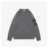 Mxxcler Arm Pocket Crewneck Knit Sweater