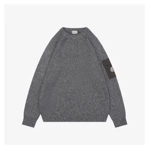 Mxxcler Arm Pocket Crewneck Knit Sweater Front view