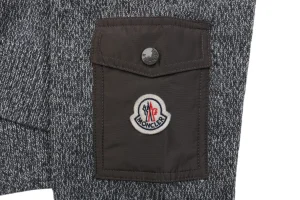 Mxxcler Arm Pocket Crewneck Knit Sweater Pocket