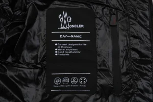 Mxxcler Arm Rooster Logo Hooded Down Jacket #2566 Brand label