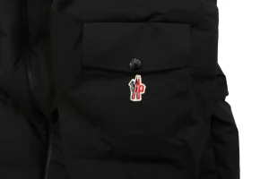 Mxxcler Arm Rooster Logo Hooded Down Jacket #2566 Black Brand