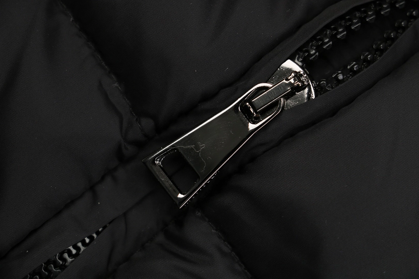 Mxxcler Avoce Cinched-Waist Hooded Down Jacket #MX-006 Black Zipper puller