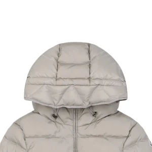 Mxxcler Avoce Cinched-Waist Hooded Down Jacket #MX-006 Grey