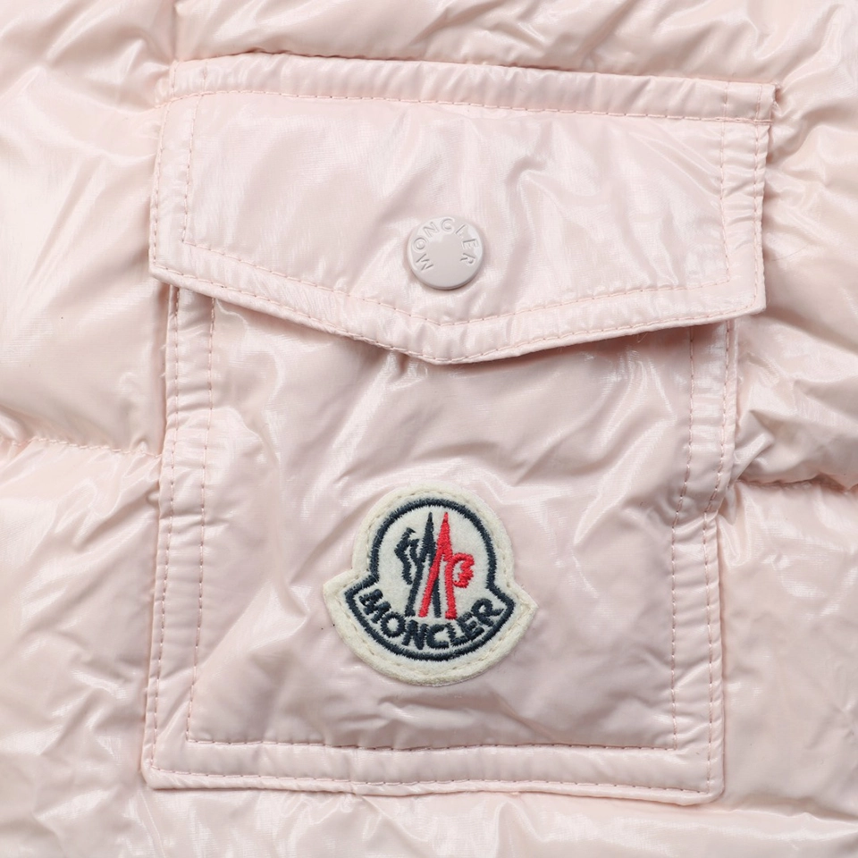 Mxxcler Barante Glossy Cinched-Waist Hooded Down Jacket #MX-005 Pink Pocket