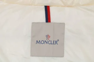 Mxxcler Barante Glossy Cinched-Waist Hooded Down Jacket #MX-005 White Brand label