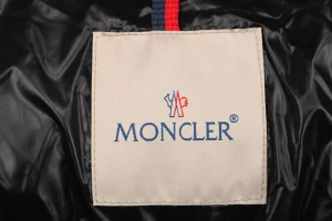 Mxxcler Bellevue Belted Hooded Long Down Jacket Black Brand label