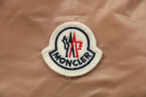 Mxxcler Bellevue Belted Hooded Long Down Jacket Brown Brand label