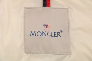 Mxxcler Bellevue Belted Hooded Long Down Jacket White Brand label