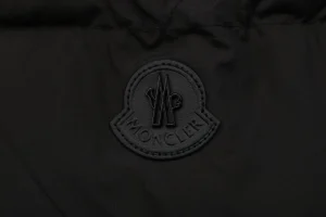 Mxxcler Besbre High-Collar Pocket Down Jacket Black Brand label