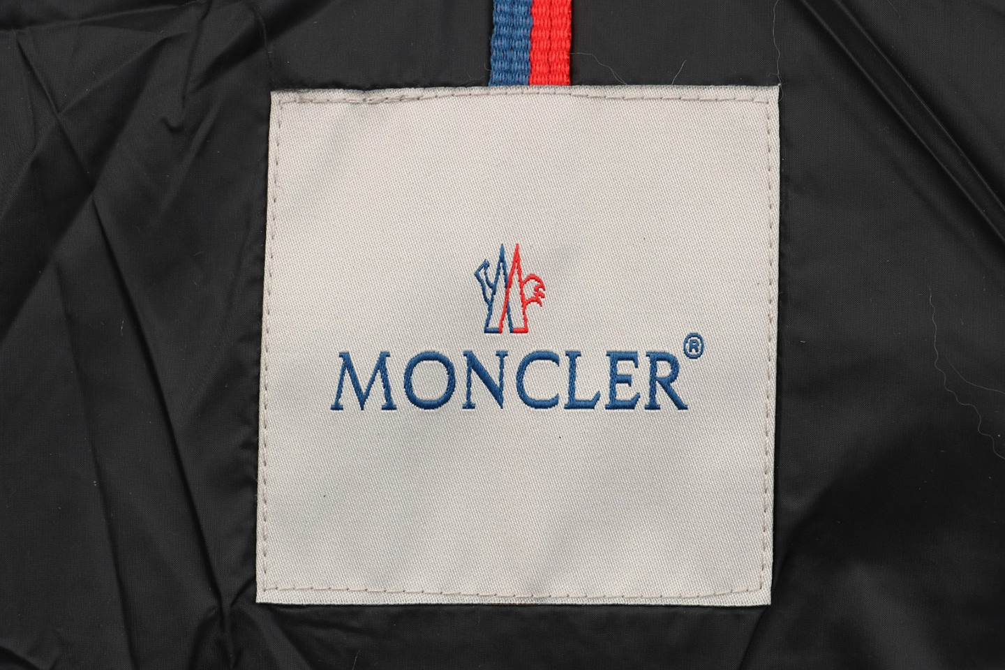 Mxxcler Boed Fur-Trim Belted Hooded Down Jacket #MX-016 Black Brand label