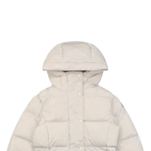 Mxxcler Chamer Long Hooded Down Jacket White
