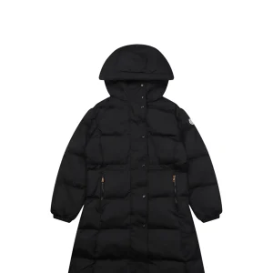 Mxxcler Chamer Long Hooded Down Jacket Black
