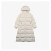 Mxxcler Chamer Long Hooded Down Jacket (White/Black)