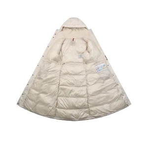 Mxxcler Chamer Long Hooded Down Jacket White Lining