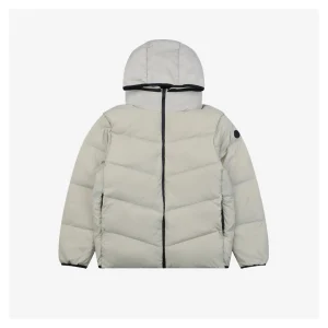 Mxxcler Forez Hooded Down Jacket #MT-518 Grey Front view