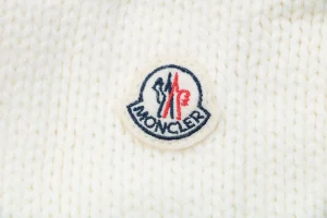 Mxxcler Four-Panel Knit Sleeve Down Jacket White Brand label