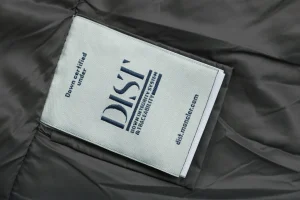 Mxxcler Fusain Short Down Puffer Jacket Grey Wash label