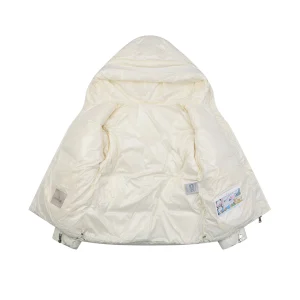 Mxxcler George Logo Hooded Down Jacket Lining