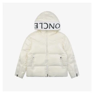 Mxxcler George Logo Hooded Down Jacket Front view